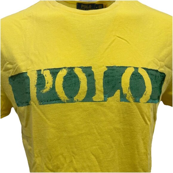 Polo Ralph Lauren Men's Big & Tall 2XB Coastal Yellow Classic Fit Logo T-Shirt - Picture 2 of 7